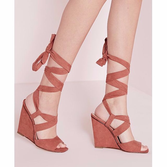 Missguided Shoes - Sale 🇺🇸 35% Off! Missguided Lace-up Wedges